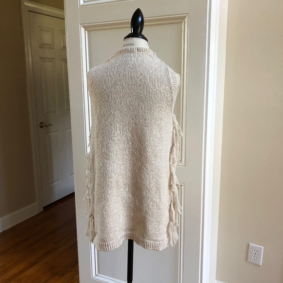 Shaggy Fringe Sweater Vest 4 Season Boho Festival - Picture 7 of 7